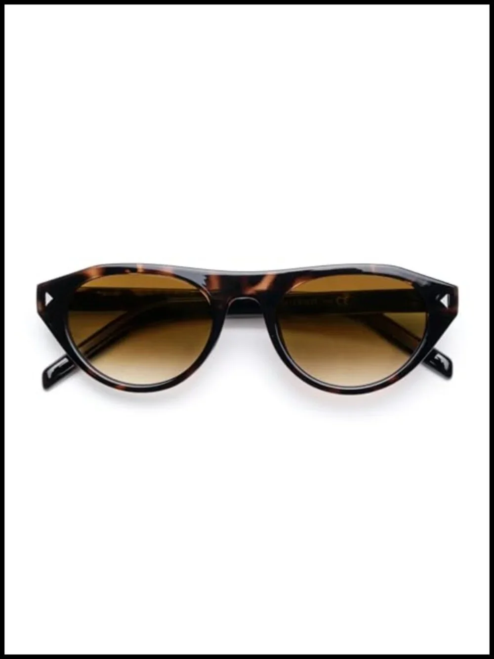 Womens Retro Oval Cat Eye Sunglasses UV400 Protection Lightweight Plastic Frame